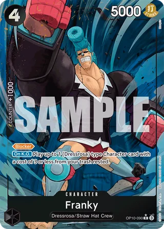 Franky (Parallel) #OP10-090-parallel · Royal Blood One Piece card