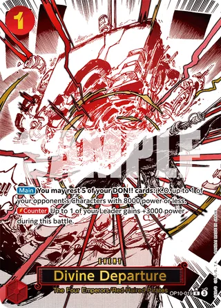 Divine Departure (Parallel) #OP10-019-parallel · Royal Blood One Piece card