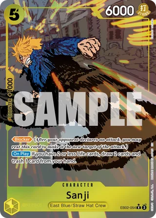 Sanji (Alternate Art) #EB02-054-alternate-art · Extra Booster: Anime 25th Collection One Piece card