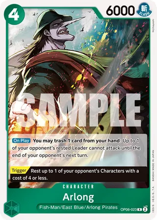 Arlong #OP06-023 · Learn Together Deck Set One Piece card