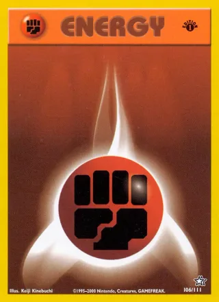 Fighting Energy #106 · Neo Genesis Pokémon card