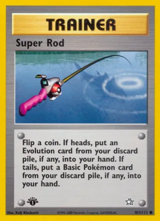 Super Rod #103 · Neo Genesis Pokémon card