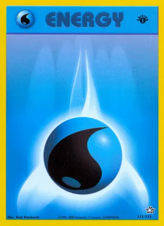 Water Energy #111 · Neo Genesis Pokémon card