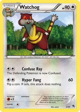 Watchog #2 · BW trainer Kit (Zoroark) Pokémon card