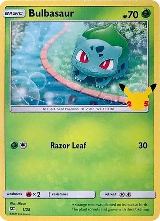 Bulbasaur #1 · McDonald's Collection 2021 Pokémon card