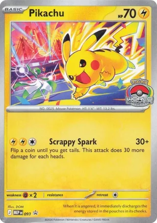 Pikachu - 093 #093 · MEP Black Star Promos Pokémon card