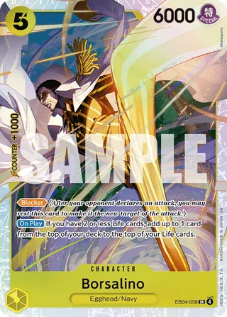 Borsalino #EB04-058 · Adventure on Kami's Island One Piece card