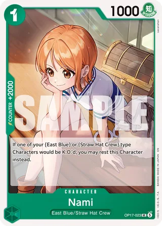 Nami #OP17-023 · The World's Strongest Warriors One Piece card