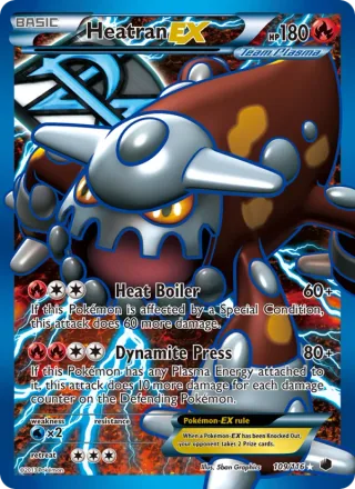 Heatran-EX #109 · Plasma Freeze Pokémon card