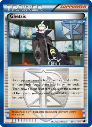 Ghetsis #101 · Plasma Freeze Pokémon card