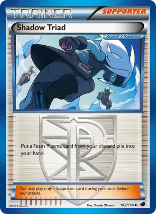 Shadow Triad #102 · Plasma Freeze Pokémon card