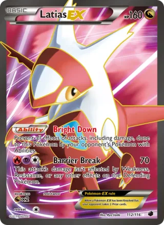 Latias-EX #112 · Plasma Freeze Pokémon card
