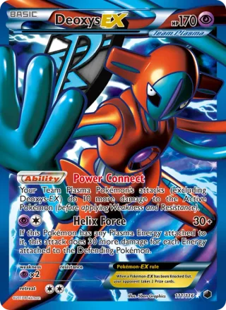 Deoxys-EX #111 · Plasma Freeze Pokémon card