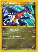 Garchomp · Plasma Freeze Pokémon card