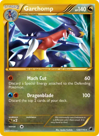Garchomp #120 · Plasma Freeze Pokémon card