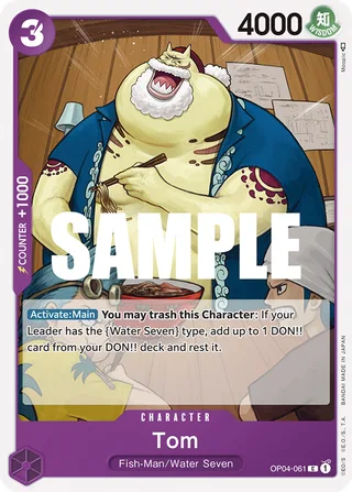 Tom #OP04-061 · Kingdoms of Intrigue Pre-Release Cards One Piece card