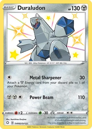 Duraludon #SV092 · Shining Fates Shiny Vault Pokémon card