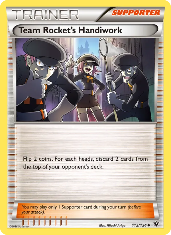 Team Rocket's Handiwork full card art