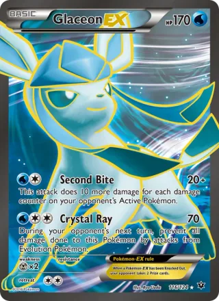 Glaceon EX #116 · Fates Collide Pokémon card