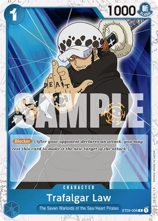 Trafalgar Law (Jolly Roger Foil) #ST03-008-jolly-roger-foil · Premium Booster -The Best- One Piece card