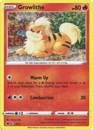 Growlithe #4 · McDonald's Collection 2022 Pokémon card
