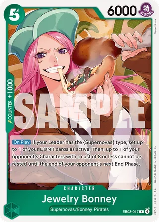 Jewelry Bonney #EB03-017 · Extra Booster: One Piece Heroines Edition One Piece card