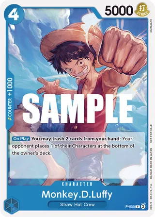 Monkey.D.Luffy (College Basketball US Voyage) #P-055 · One Piece Promotion Cards One Piece card