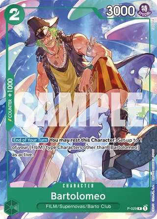 Bartolomeo (CS 2023 Event Pack) #P-029-cs-2023-event-pack · One Piece Promotion Cards One Piece card