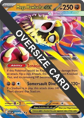 Mega Hawlucha ex #116 · Jumbo cards Pokémon card