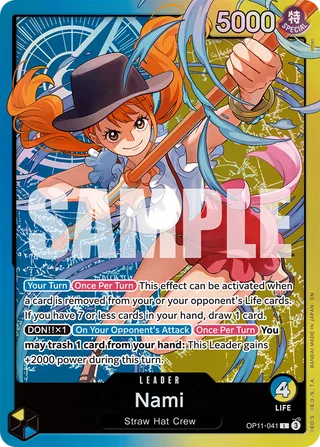 Nami (Nami Deck) #OP11-041-nami-deck · Learn Together Deck Set One Piece card