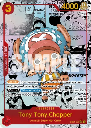 Tony Tony.Chopper (Alternate Art) (Manga) #EB01-006-alternate-art-manga · Extra Booster: Memorial Collection One Piece card