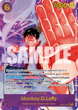 Monkey.D.Luffy (Alternate Art) #EB02-061-alternate-art · Extra Booster: Anime 25th Collection One Piece card