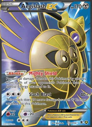 Aegislash EX #65a · Phantom Forces Pokémon card