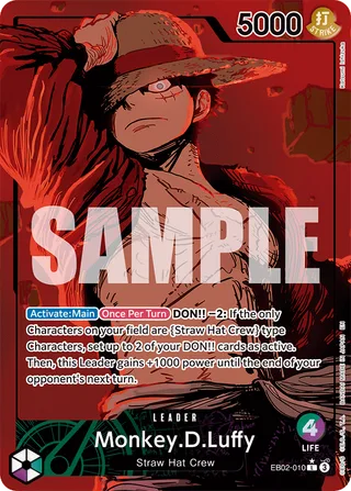 Monkey.D.Luffy (Alternate Art) #EB02-010-alternate-art · Extra Booster: Anime 25th Collection One Piece card