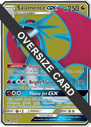 Salamence GX - SM139 (SM Black Star Promo) #SM139 · Jumbo cards Pokémon card