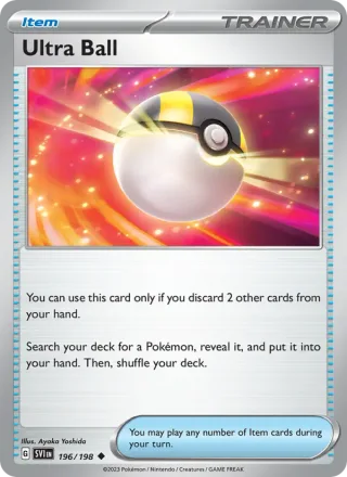 Ultra Ball #196 · Scarlet & Violet Pokémon card