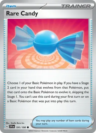 Rare Candy #191 · Scarlet & Violet Pokémon card