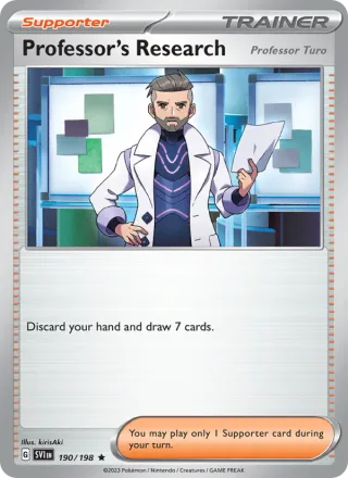 Professor's Research #190 · Scarlet & Violet Pokémon card