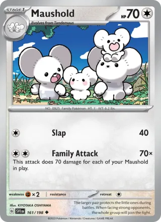 Maushold #161 · Scarlet & Violet Pokémon card
