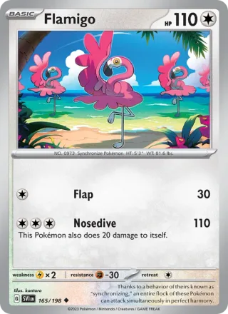 Flamigo #165 · Scarlet & Violet Pokémon card