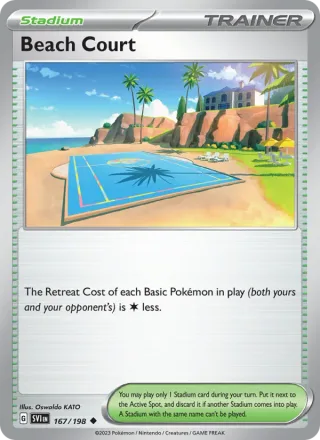 Beach Court #167 · Scarlet & Violet Pokémon card