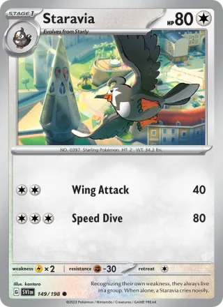 Staravia #149 · Scarlet & Violet Pokémon card