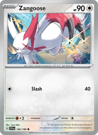Zangoose #146 · Scarlet & Violet Pokémon card