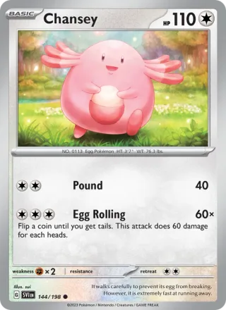 Chansey #144 · Scarlet & Violet Pokémon card