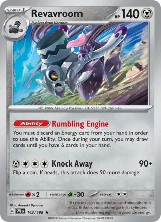 Revavroom #142 · Scarlet & Violet Pokémon card