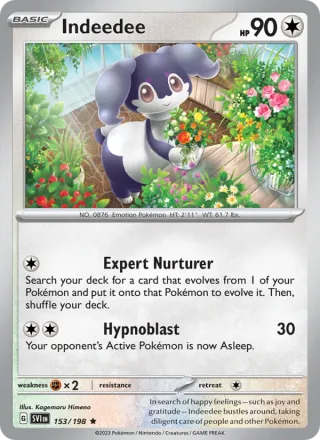 Indeedee #153 · Scarlet & Violet Pokémon card