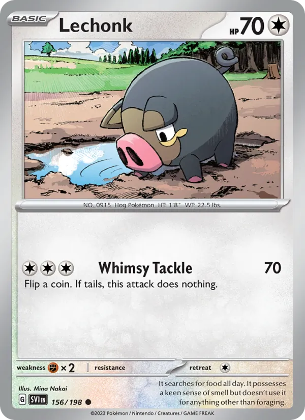 Lechonk full card art