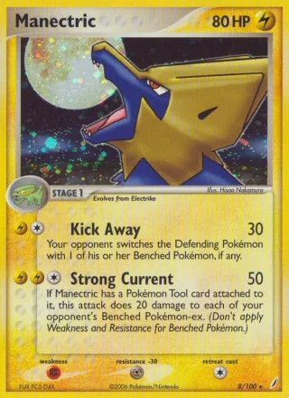 Manectric #8 · Crystal Guardians Pokémon card