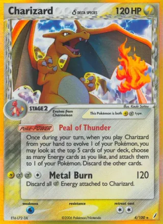 Charizard δ #4 · Crystal Guardians Pokémon card