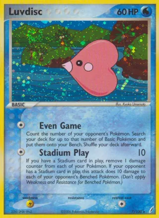 Luvdisc #7 · Crystal Guardians Pokémon card
